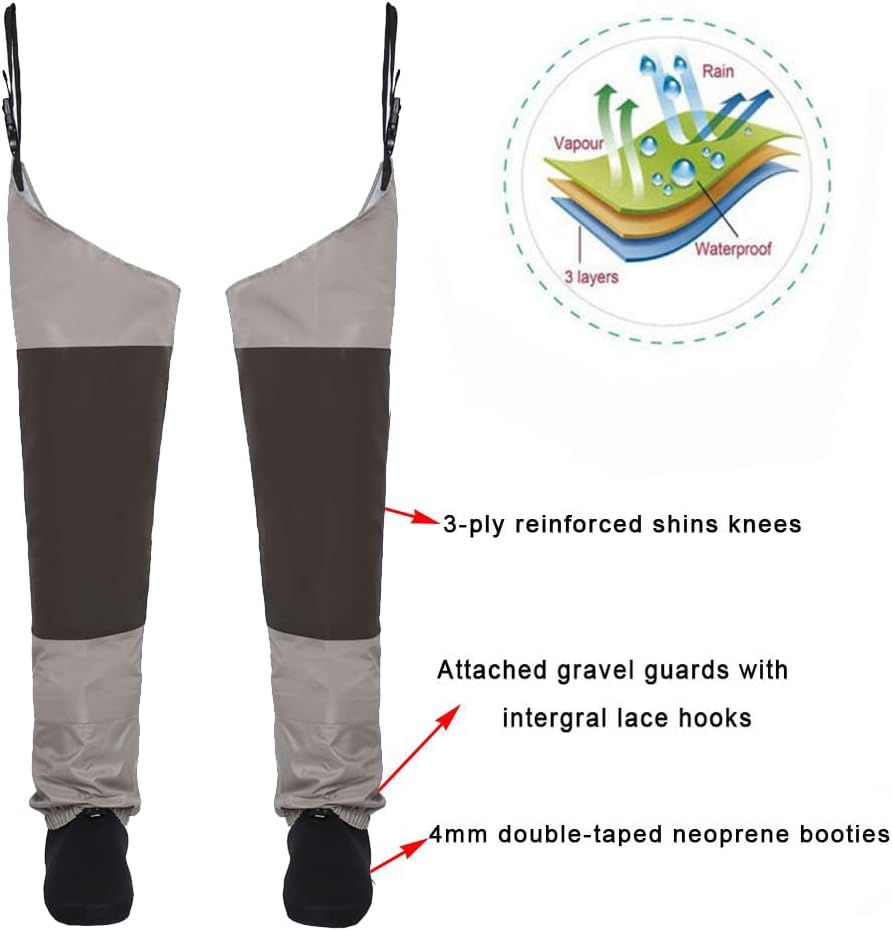 Kylebooker Breathable Stockingfoot Hip Waders - Image 4
