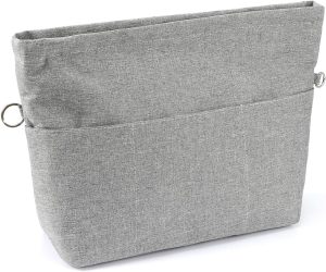 Purse Bag Organizer Insert with 13 Pockets, Handbag and Tote Bag Inside Shaper with Zipper